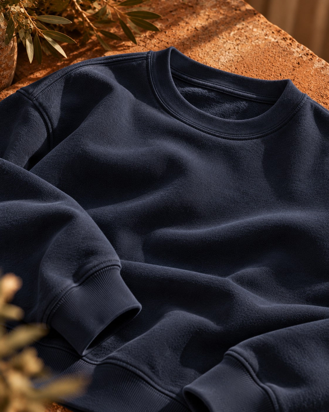 The sweatshirt, in detail